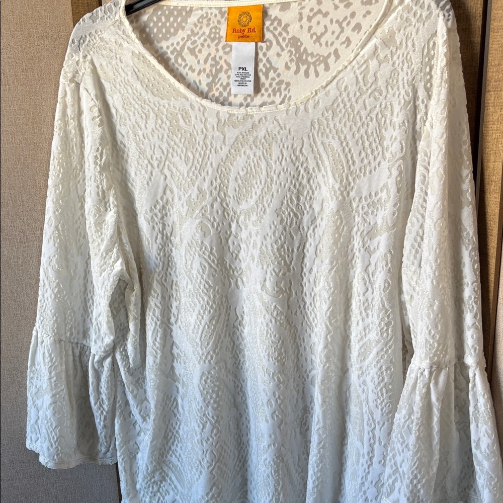 FINAL MARKDOWN Ruby rd Lace Blouse pxl